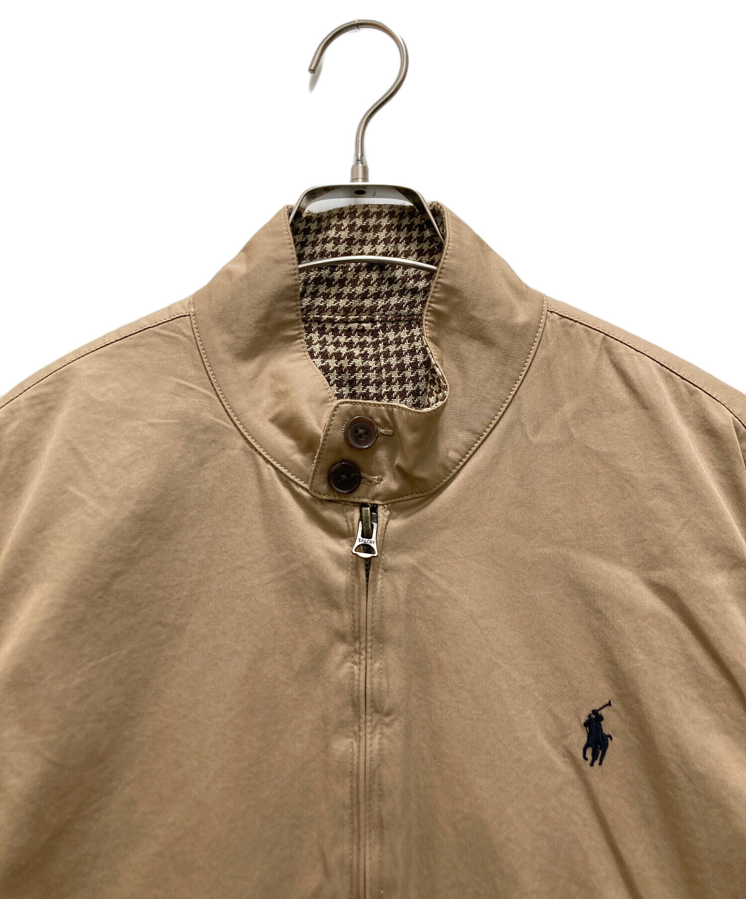 Polo ラルフローレン　リバーシブル刺繍入りベージュブルゾン160cm 中古・古着通販】POLO RALPH LAUREN (ポロ・ラルフローレン
