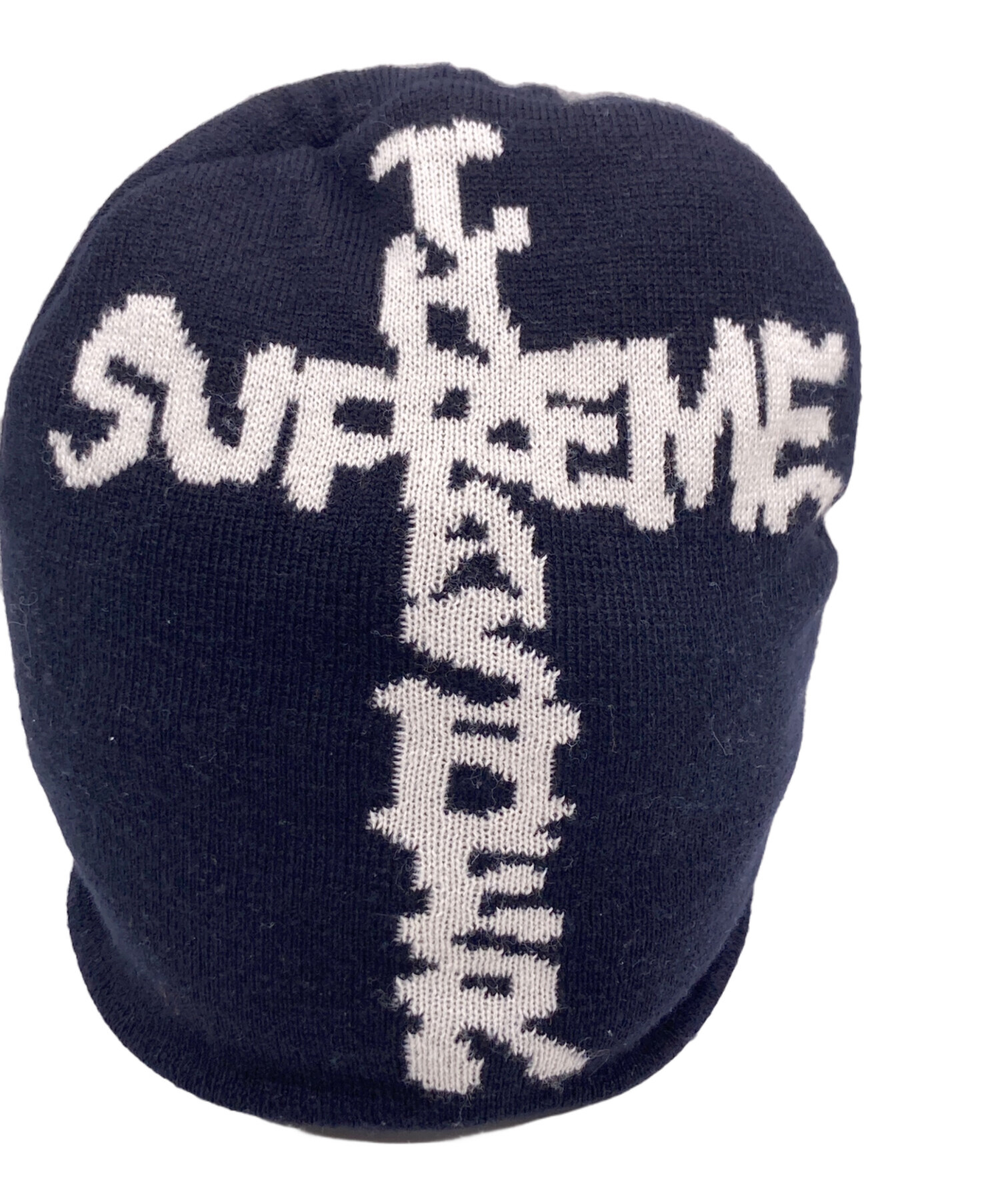 SUPREME THRASHER ビーニー ネイビー 中古・古着通販】SUPREME (シュプリーム) THRASHER (スラッシャー