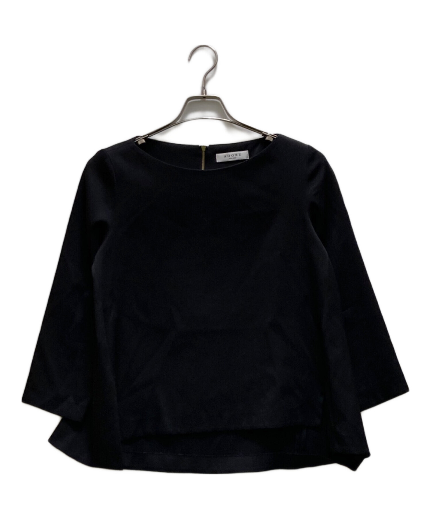 ADORE シャツブラウス 38（未使用新品）※タグ画像追加 中古・古着通販】ADORE (アドーア) 背面ジップブラウス ブラック