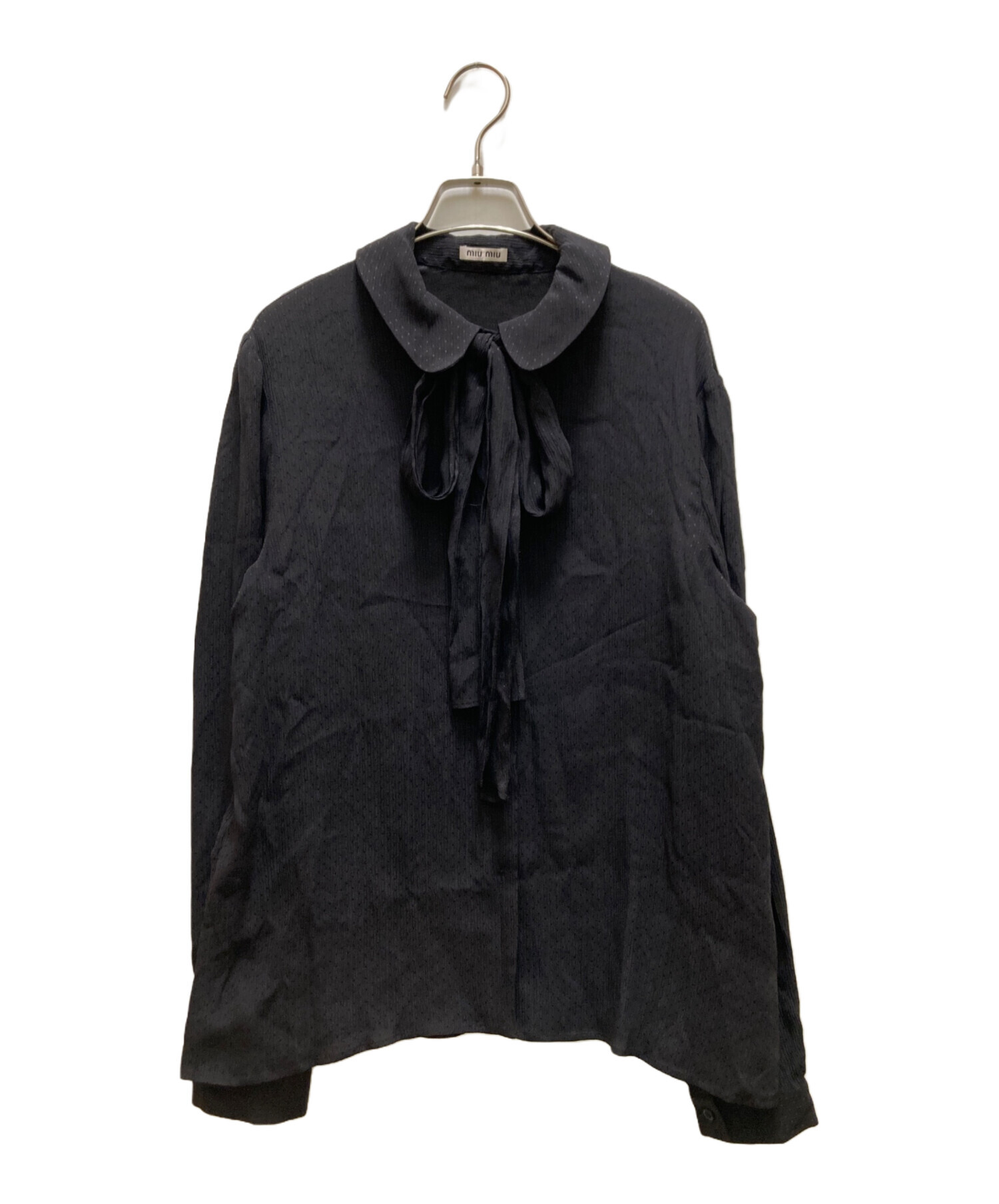 中古・古着通販】MIU MIU (ミュウミュウ) ラウンドカラーシルク 