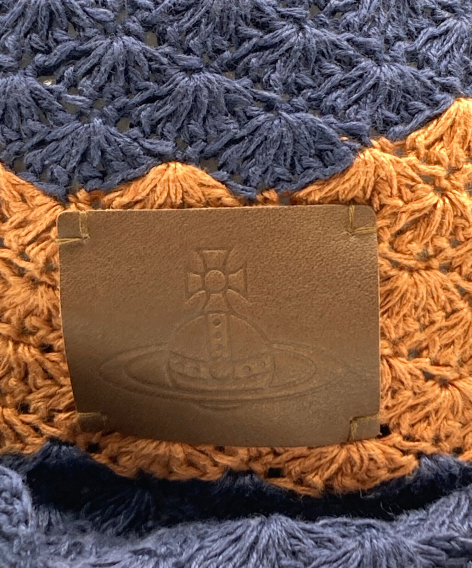 ヴィヴィアン・ウエストウッド オレンジとベージュのリネン帽子 中古・古着通販】Vivienne Westwood (ヴィヴィアンウエストウッド