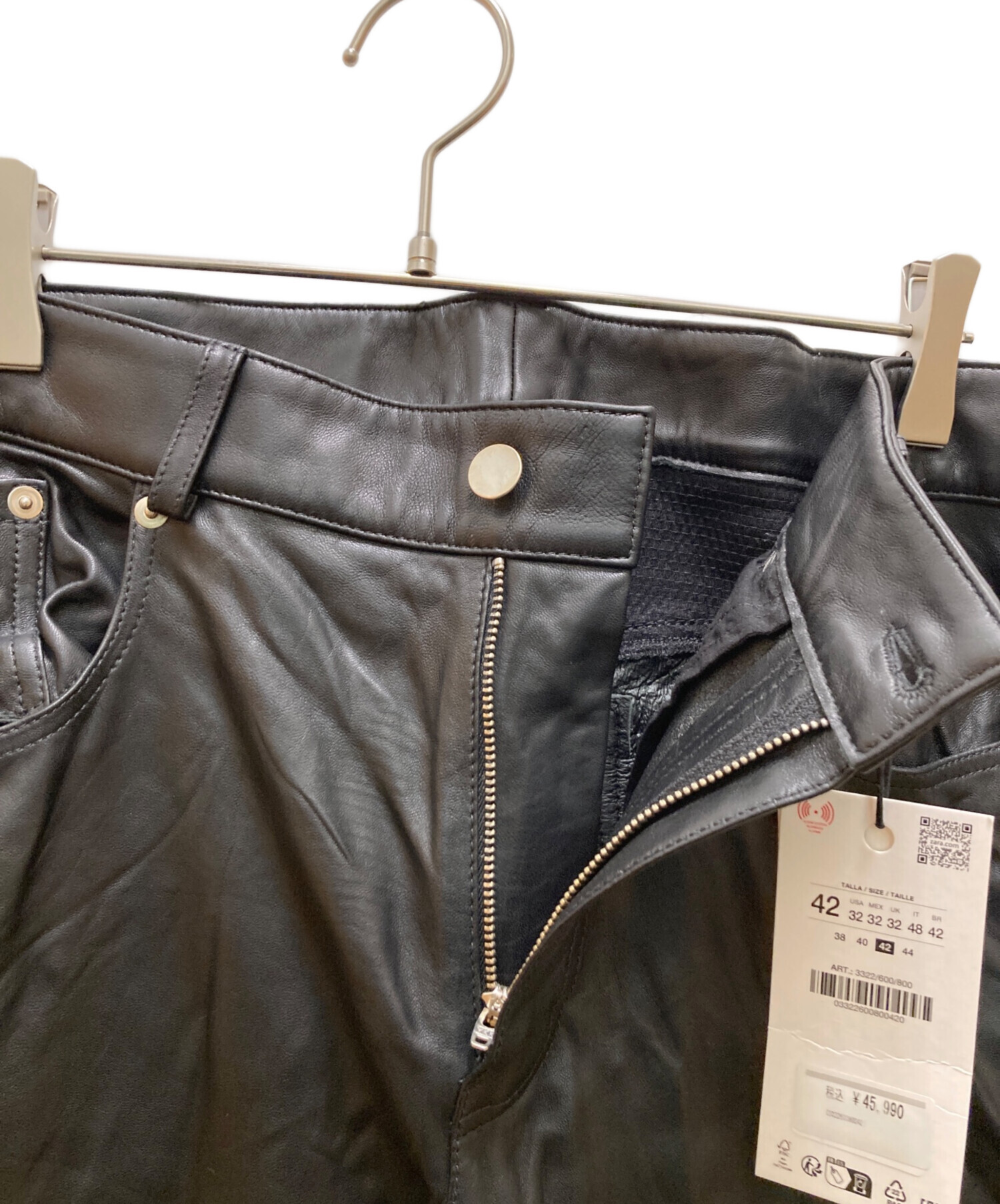 ZARA × Ludovic de Saint Sernin レザースリムパンツ 中古・古着通販】ZARA (ザラ) Ludovic de Saint Sernin ラムレザー