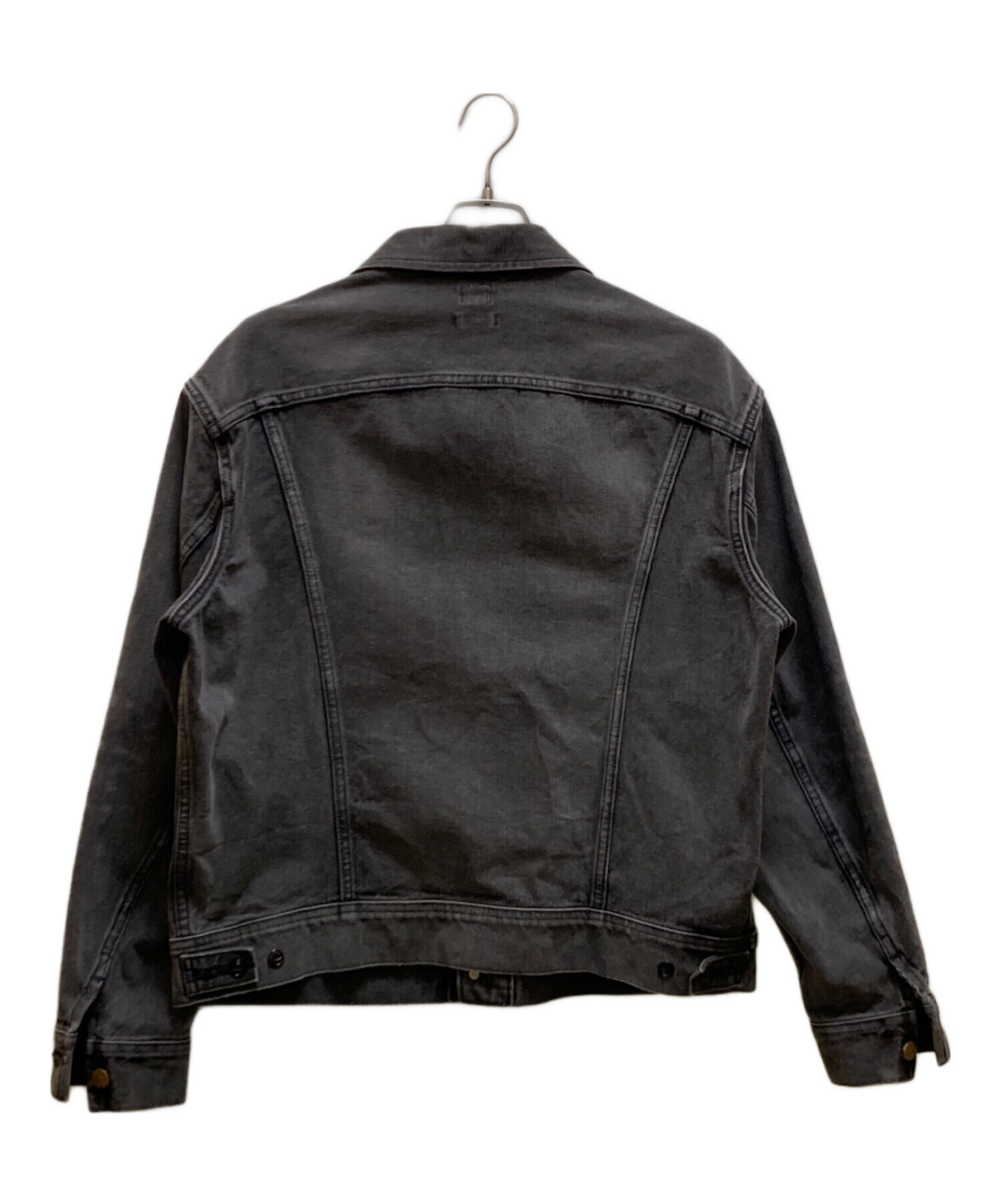 中古・古着通販】LEE (リー) 加工デニムジャケット ブラック サイズ:XL