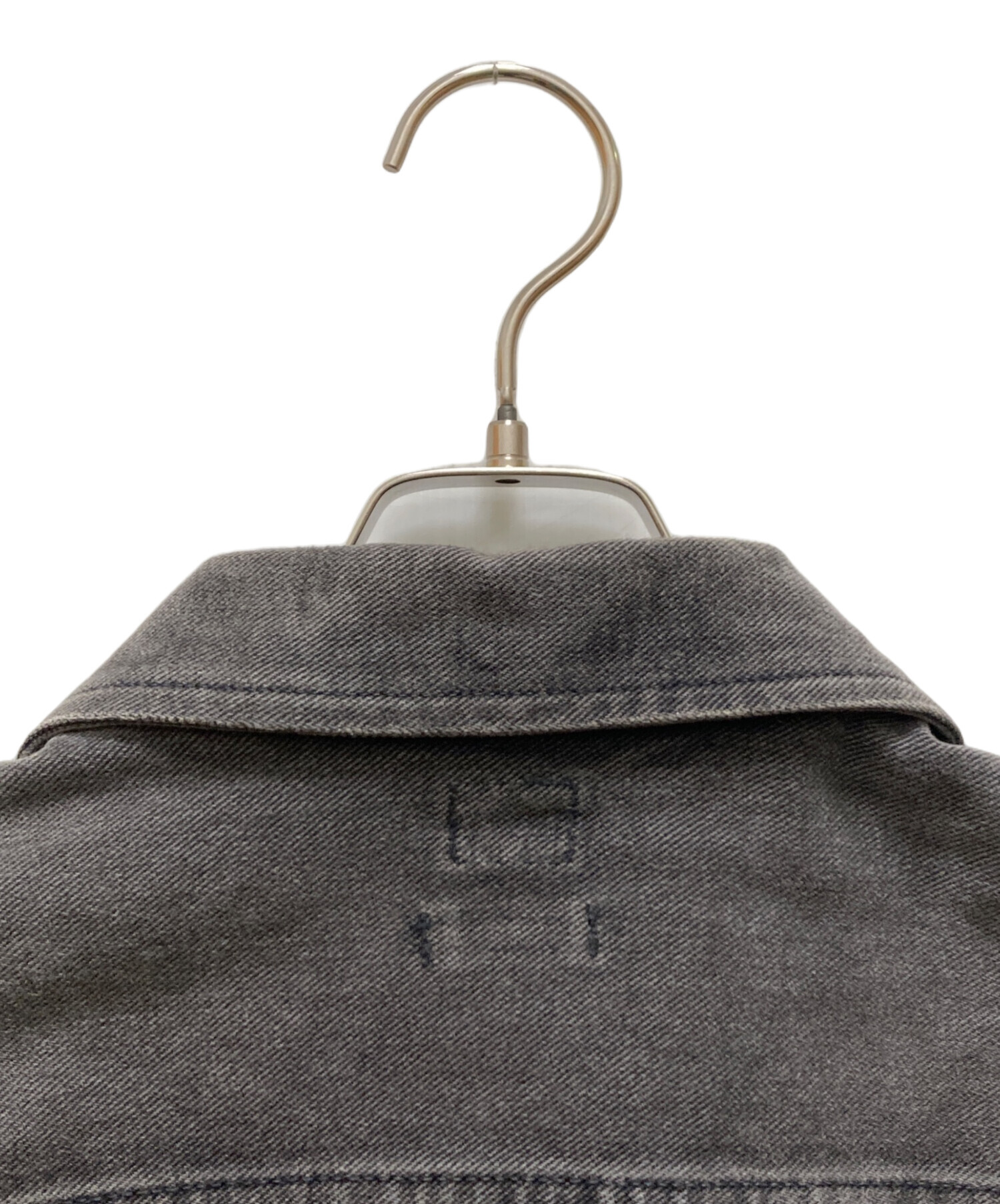 中古・古着通販】LEE (リー) 加工デニムジャケット ブラック サイズ:XL