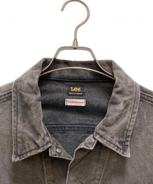 中古・古着通販】LEE (リー) 加工デニムジャケット ブラック サイズ:XL