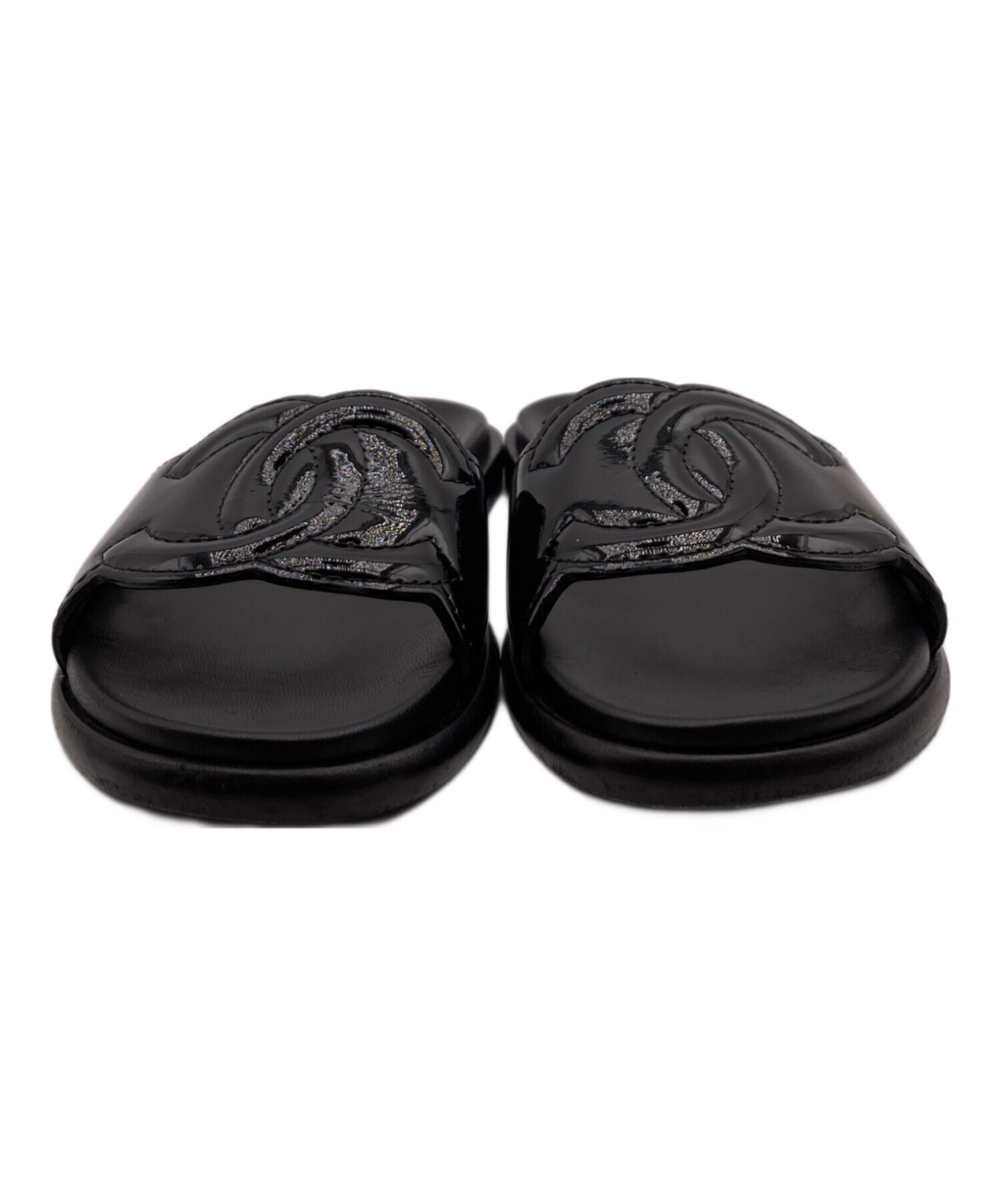 中古・古着通販】CHANEL (シャネル) ココマークエナメルフラット