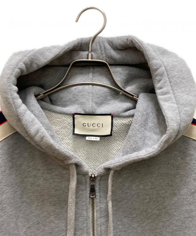 中古・古着通販】GUCCI (グッチ) テクニカルライン ロゴジップパーカー