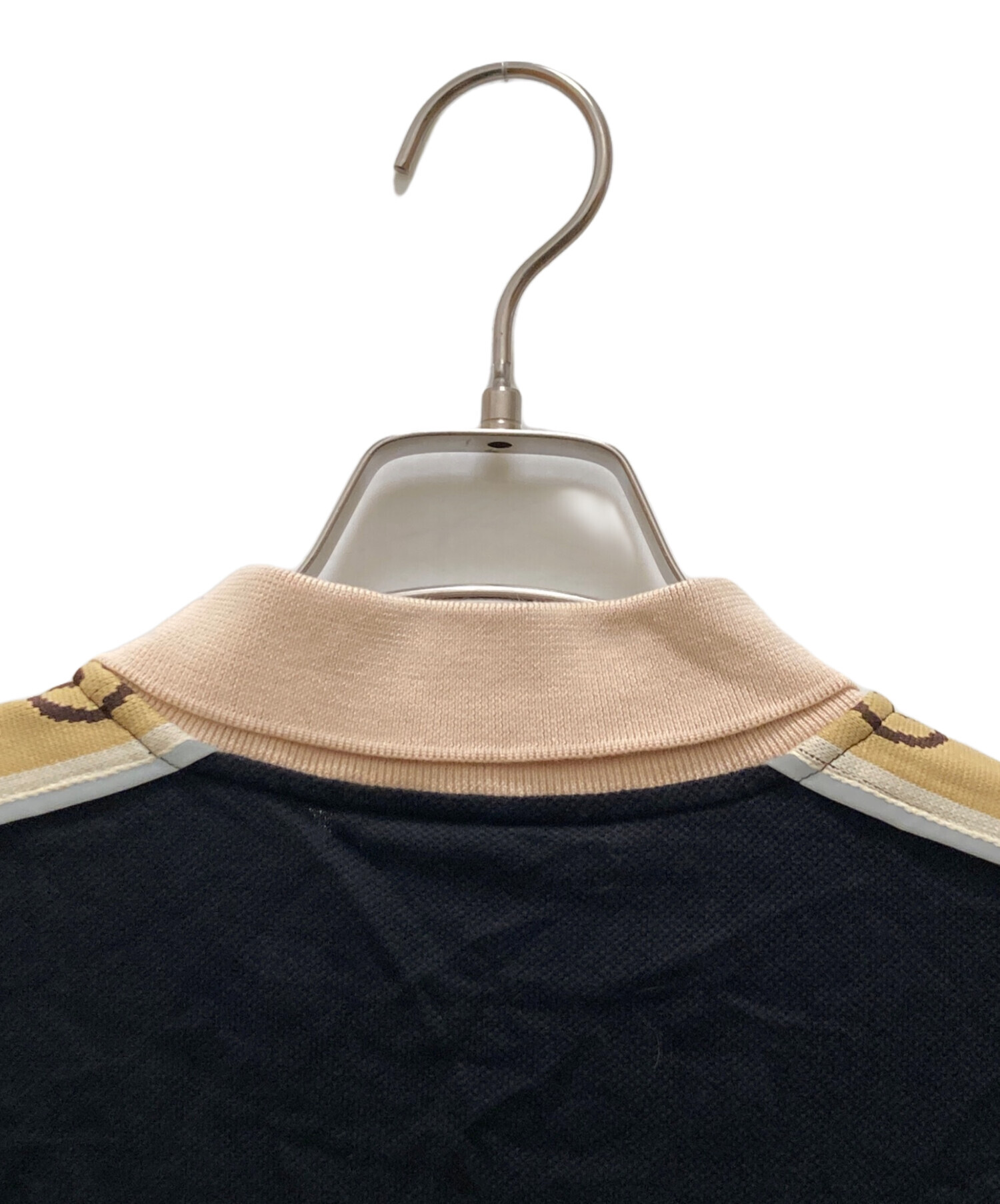 中古・古着通販】GUCCI (グッチ) ロゴラインロングスリーブポロシャツ