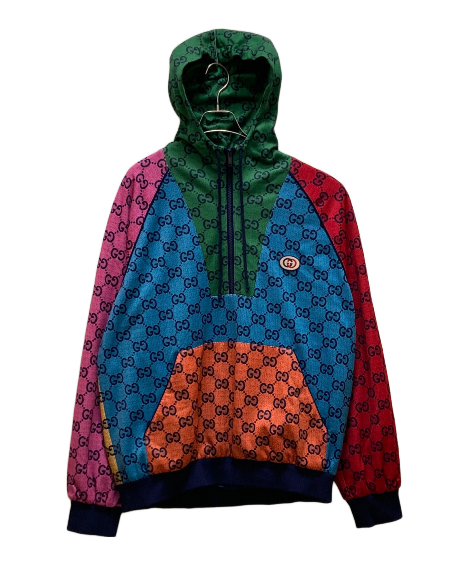 中古・古着通販】GUCCI (グッチ) GGテクニカルジャー ハーフジップ