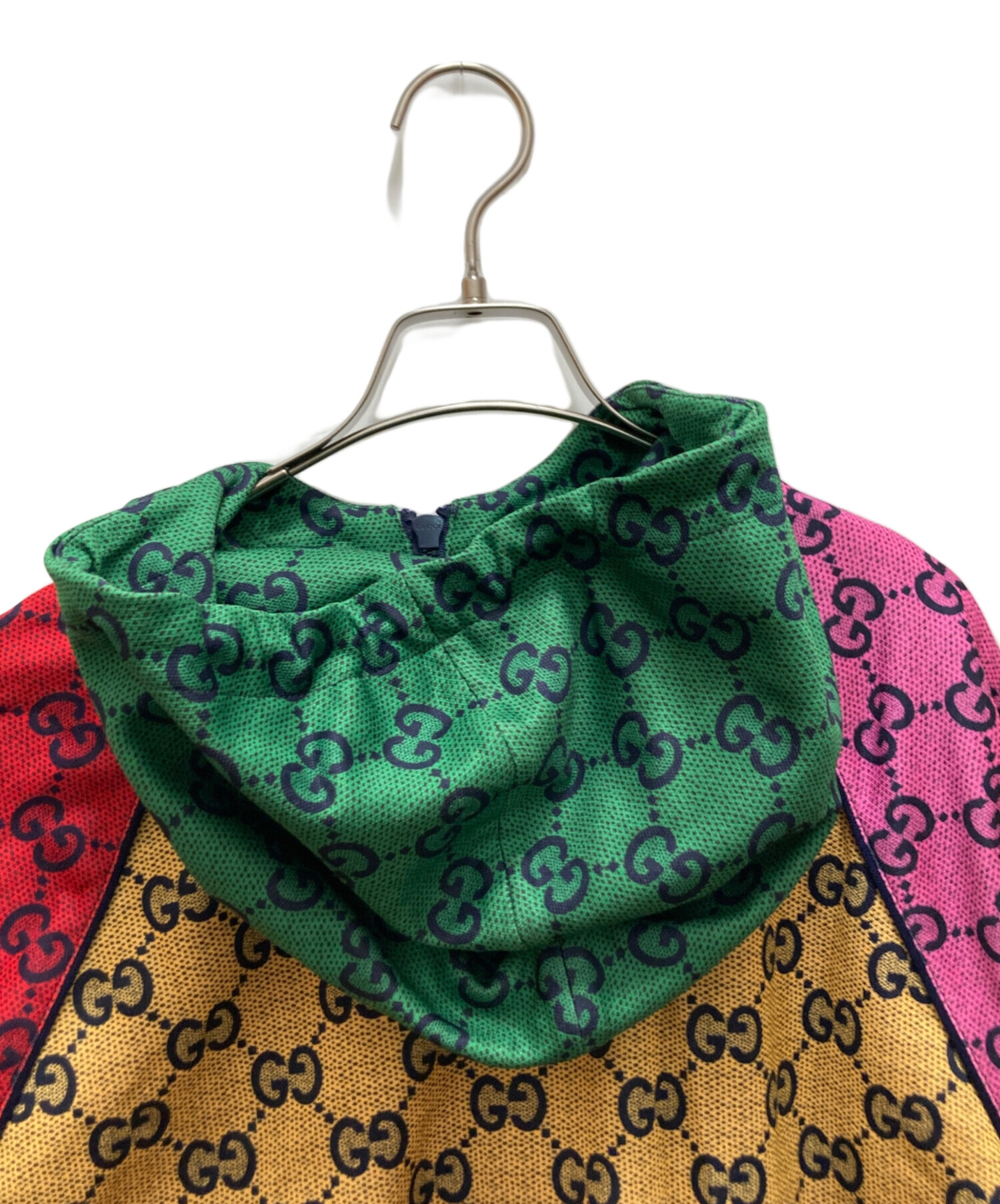じty、超特価！GUCCI オリーブグリーン パーカー グリーン（緑）系 S GUCCI(グッチ) パーカー・フーディ(メンズ