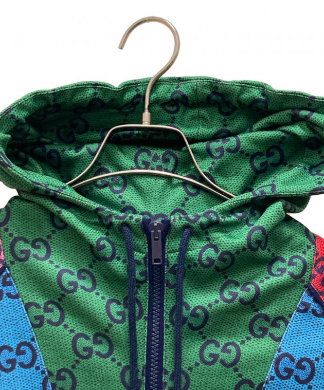 じty、超特価！GUCCI オリーブグリーン パーカー グリーン（緑）系 S GUCCI(グッチ) パーカー・フーディ(メンズ