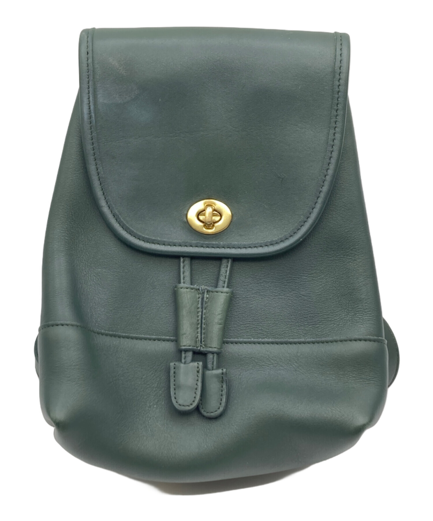 中古・古着通販】COACH (コーチ) ターンロック式レザーリュック