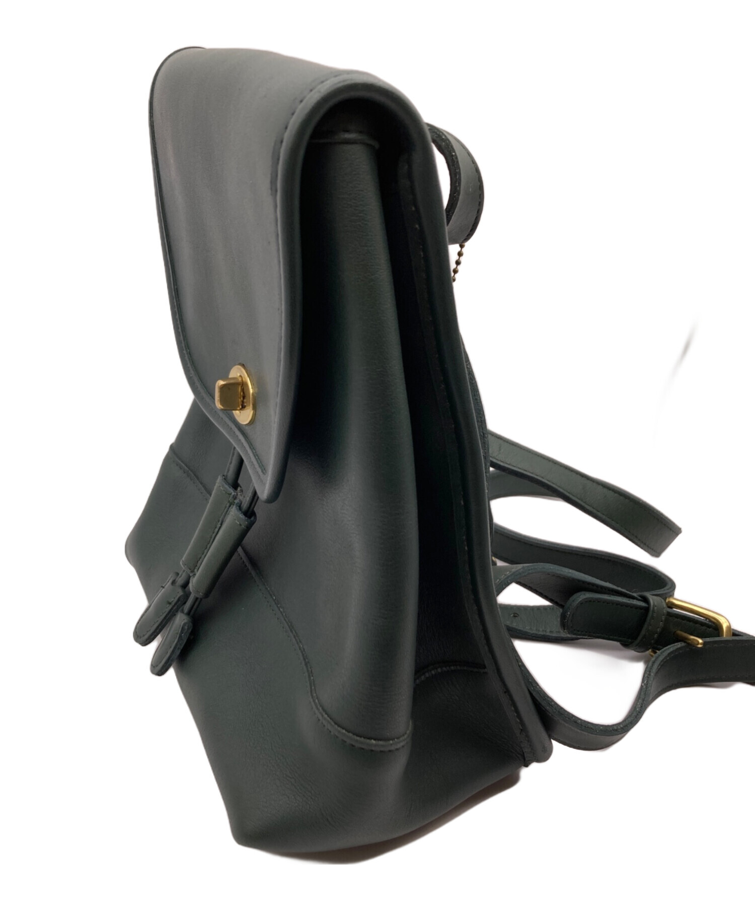 中古・古着通販】COACH (コーチ) ターンロック式レザーリュック