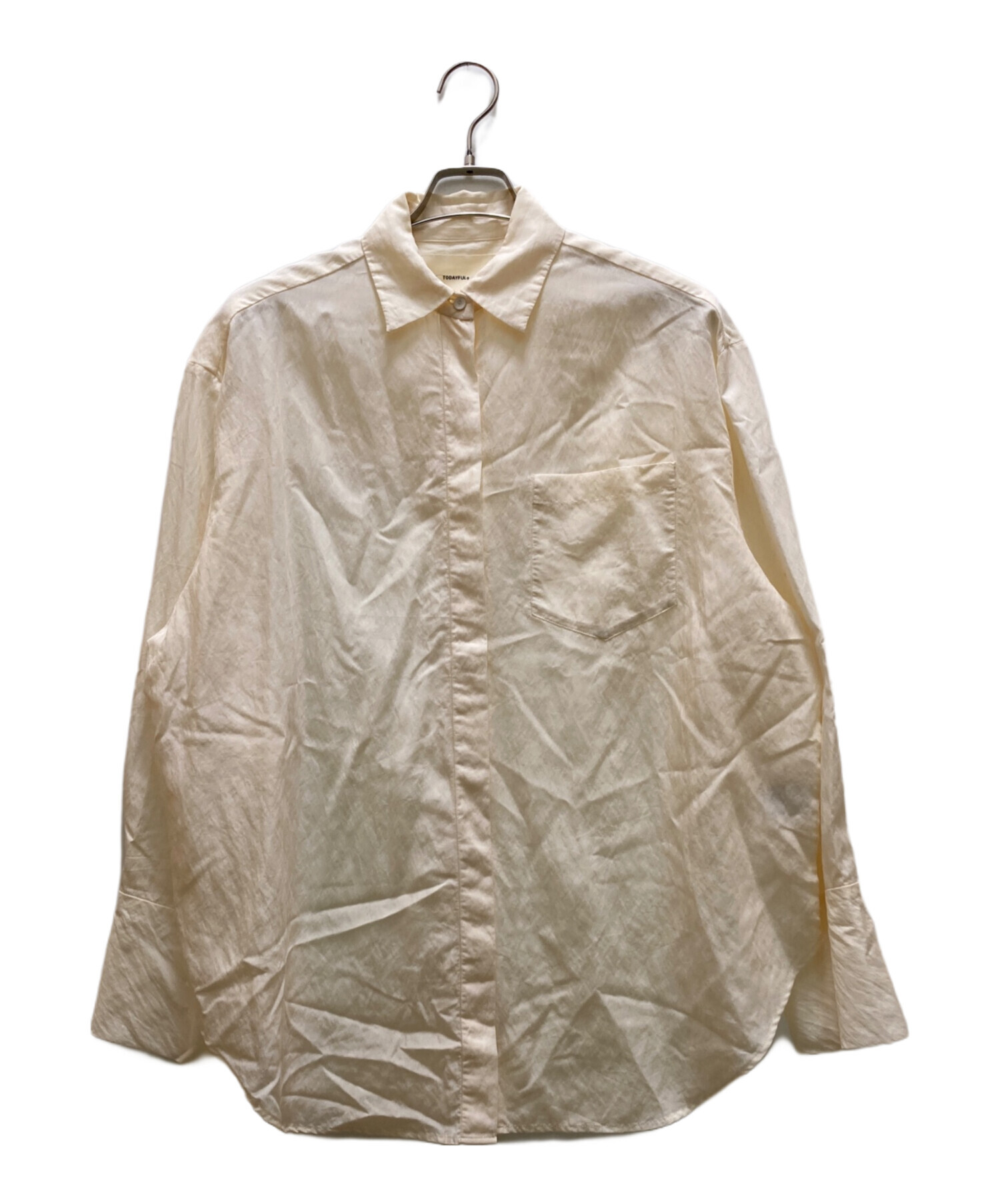 中古・古着通販】TODAYFUL (トゥデイフル) シルキーポケットシャツ