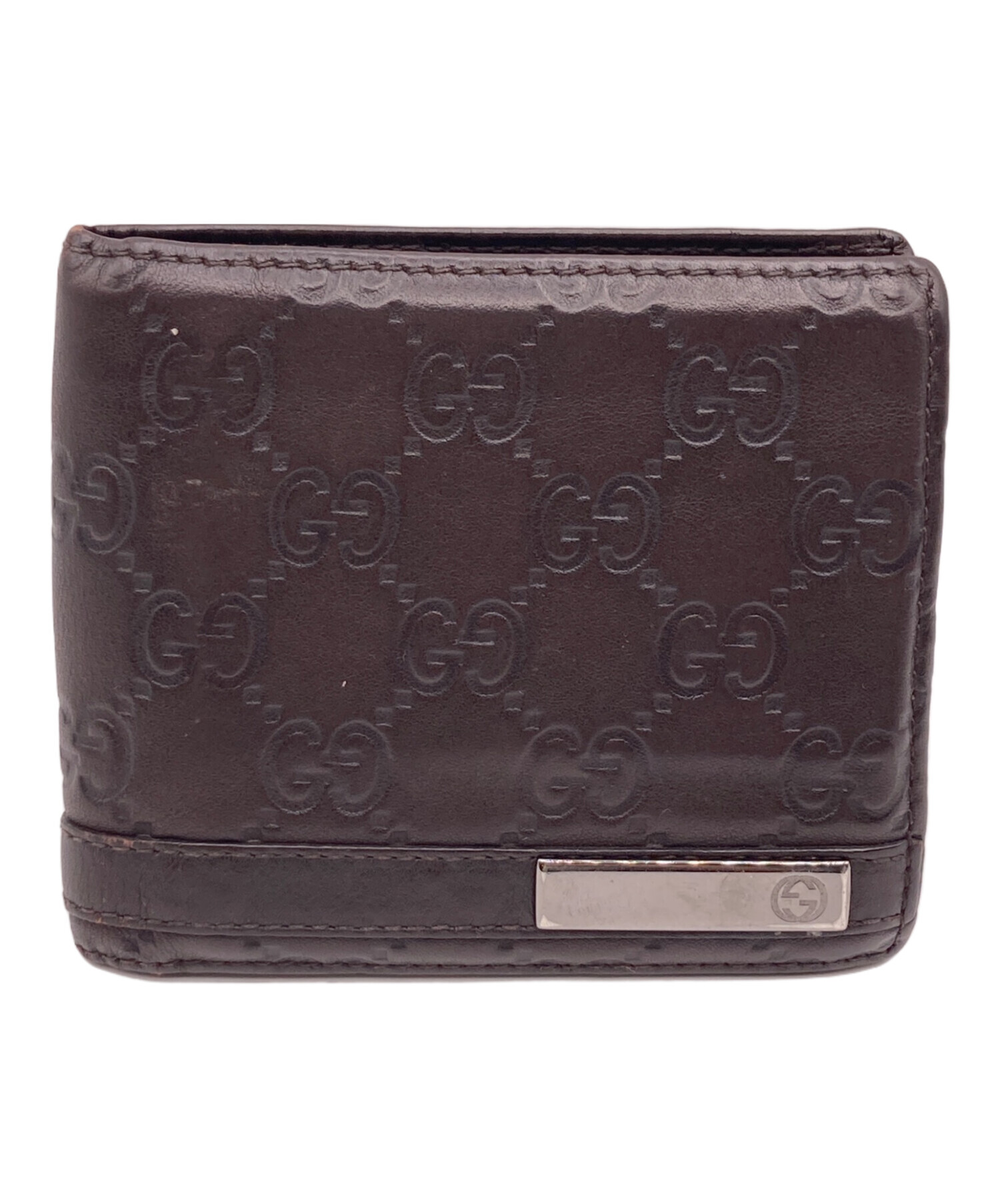 GUCCI グッチ 財布・ケース  茶 【古着】【中古】【送料無料】 中古・古着通販】GUCCI (グッチ) 2つ折り財布 ブラウン｜ブランド