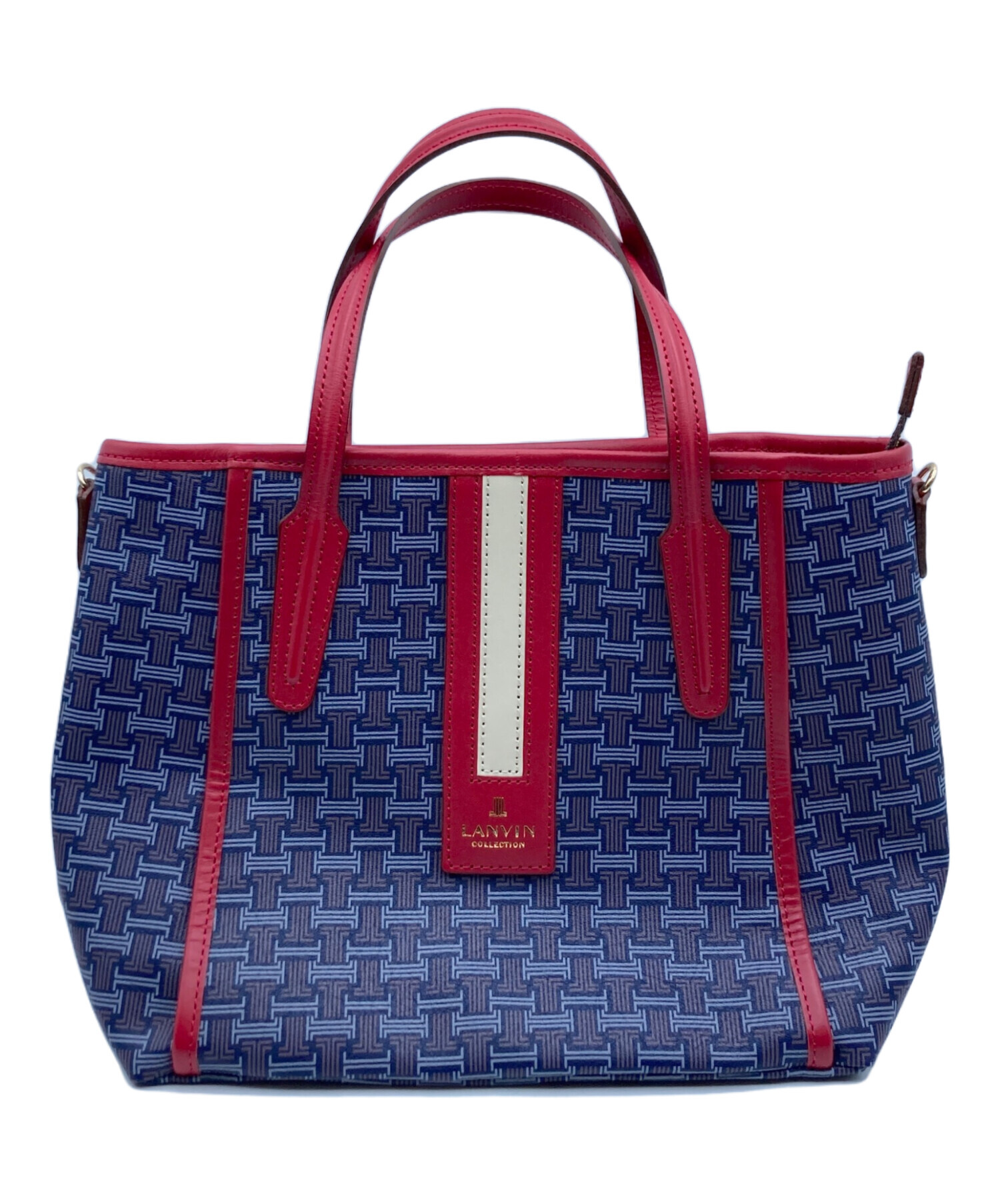 LANVIN COLLECTION (ランバンコレクション) 2WAYトートバッグ ネイビー 
