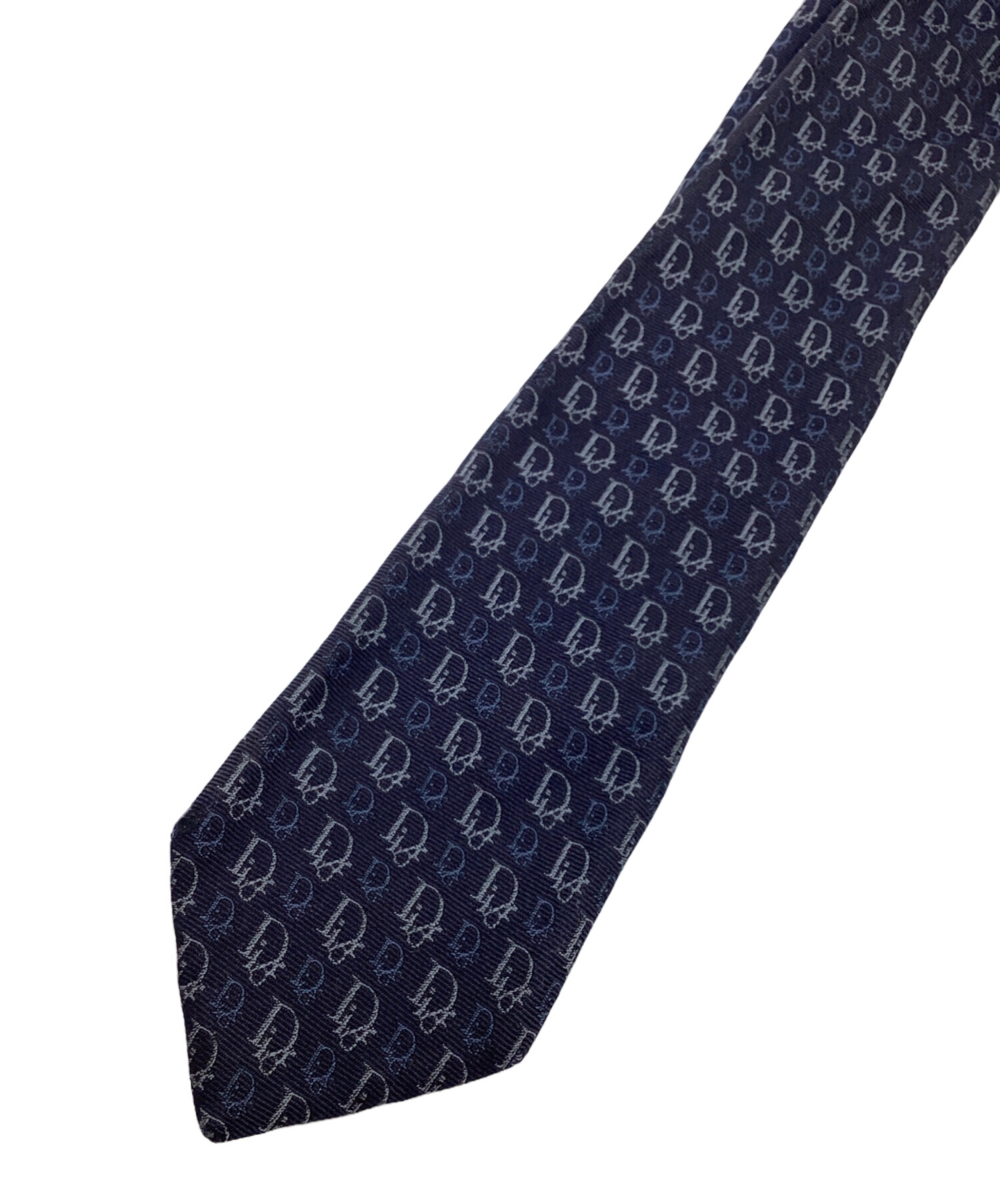 中古・古着通販】Dior (ディオール) ロゴ総柄ネクタイ ネイビー サイズ