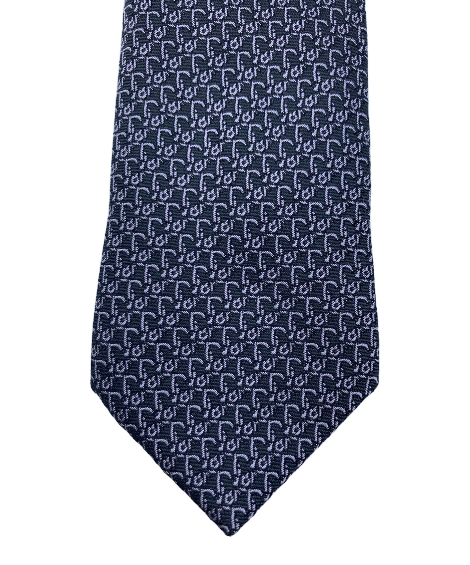 中古・古着通販】Dior (ディオール) 総柄トロッターネクタイ グレー 中古・古着通販】Dior (ディオール) 総柄トロッターネクタイ グレー