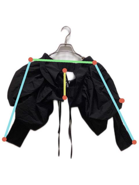 中古・古着通販】AMERI (アメリ) ボリュームスリーブボレロ ブラック