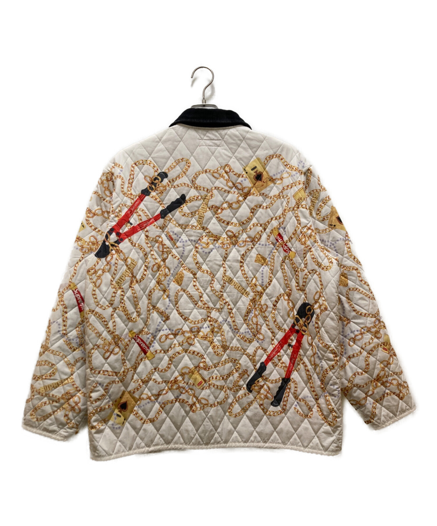 Supreme Chains Quilted Jacket キルティングSサイズ 中古・古着通販】Supreme (シュプリーム) チェーンプリント