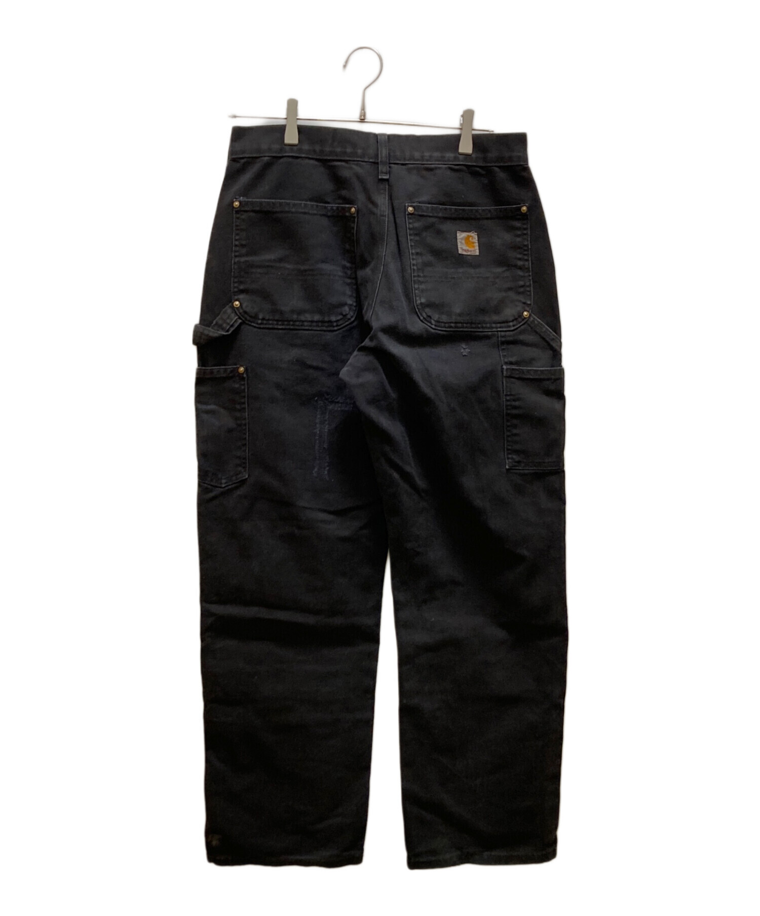 中古・古着通販】CarHartt (カーハート) ブラックダブルニーパンツ