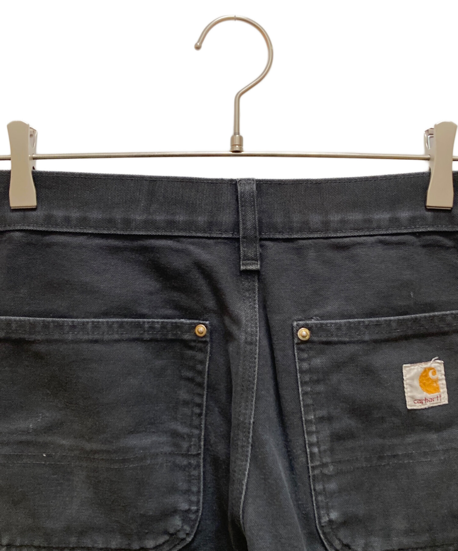 carhartt ダブルニー ブラック【W31× L30】 中古・古着通販】CarHartt (カーハート) ブラックダブルニーパンツ