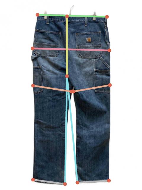中古・古着通販】CarHartt (カーハート) ダブルニーペインターデニム