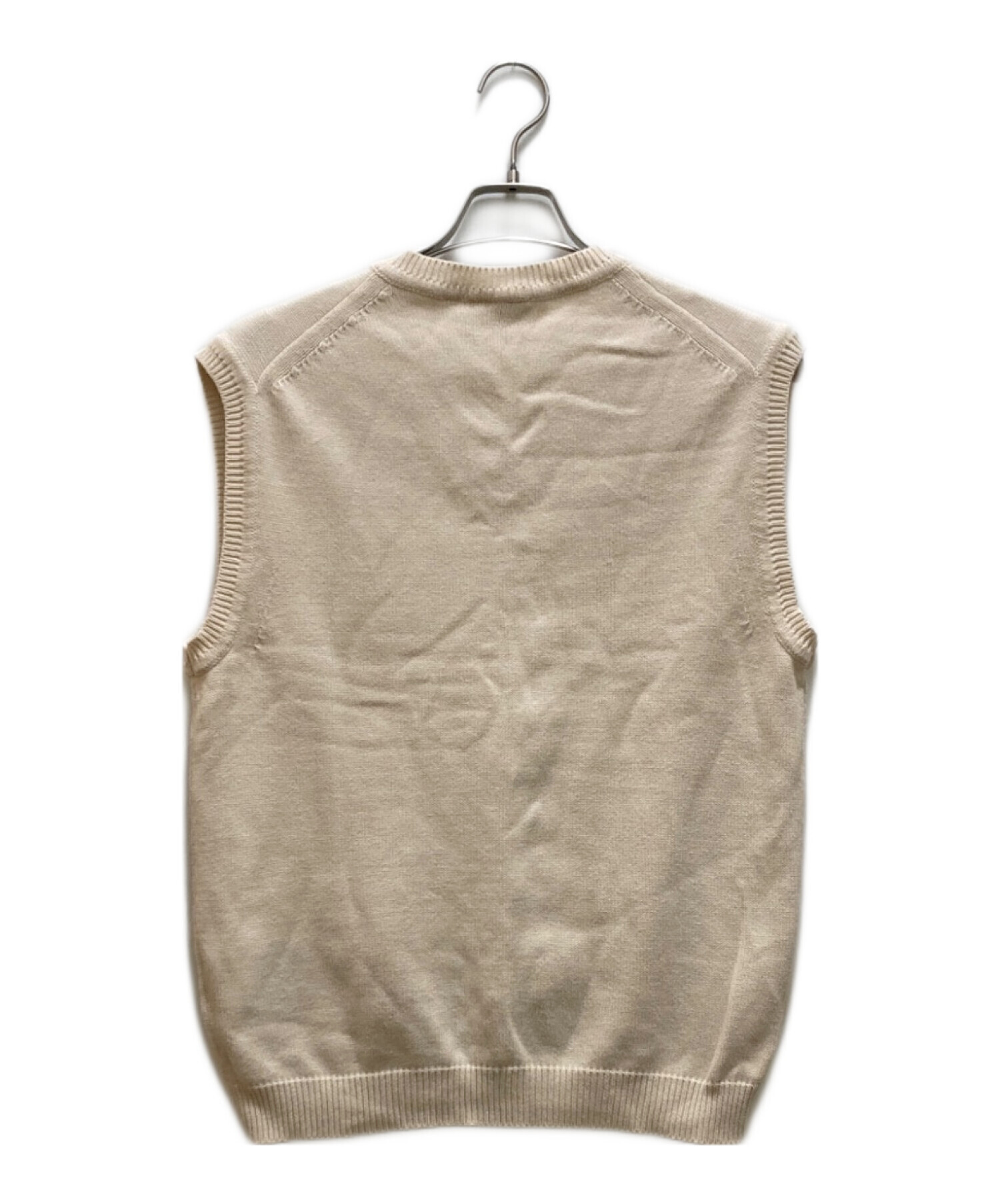 中古・古着通販】CarHartt (カーハート) Vネックニットベスト ベージュ