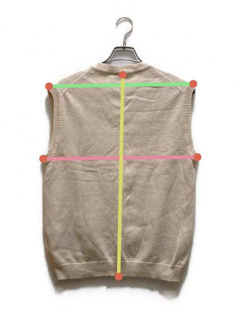 中古・古着通販】CarHartt (カーハート) Vネックニットベスト ベージュ