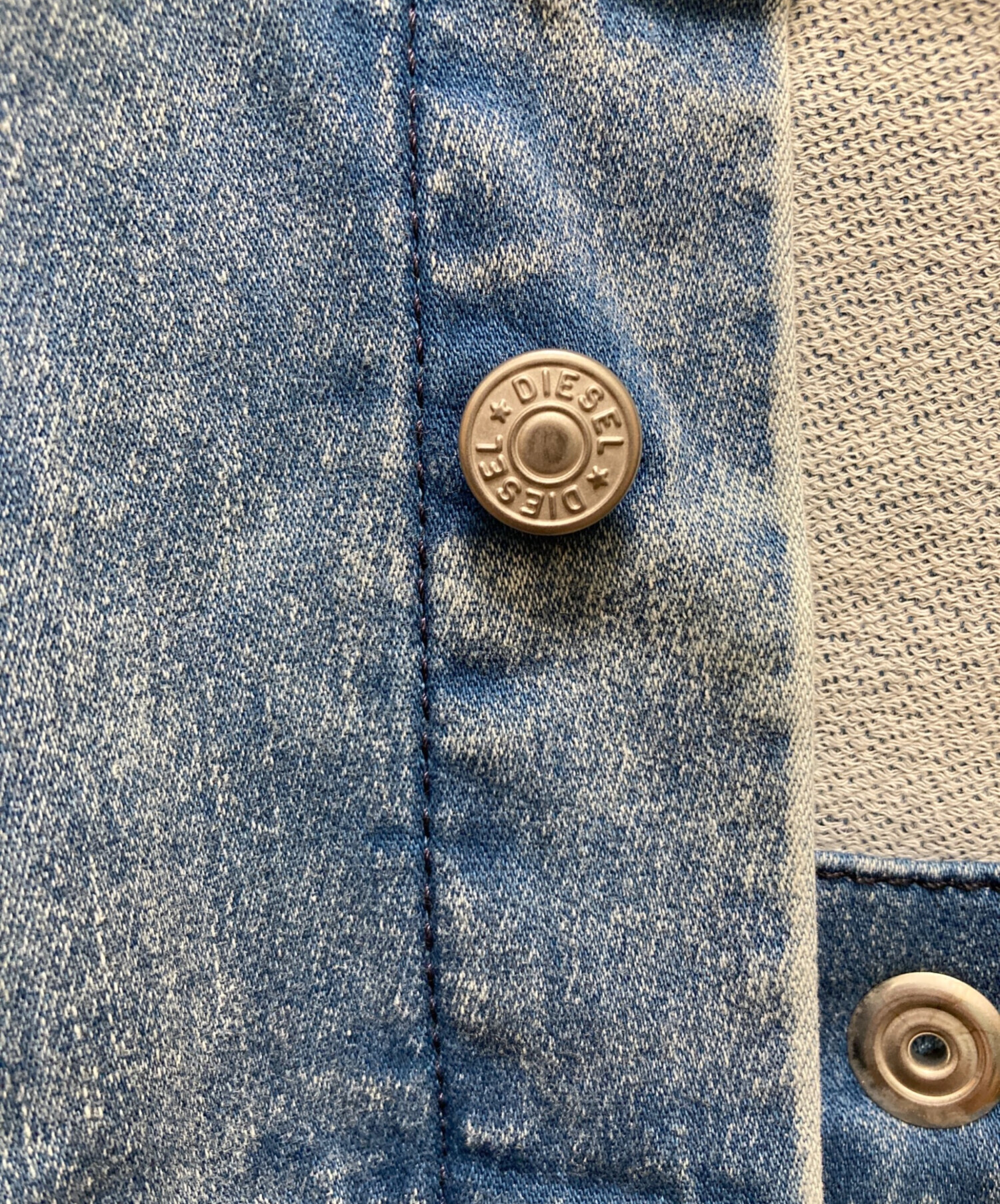 美品　DIESEL ジョグジーンズジップアップフリルワンピース　デニム 中古・古着通販】DIESEL (ディーゼル) ジョグジーンズデニムフリル