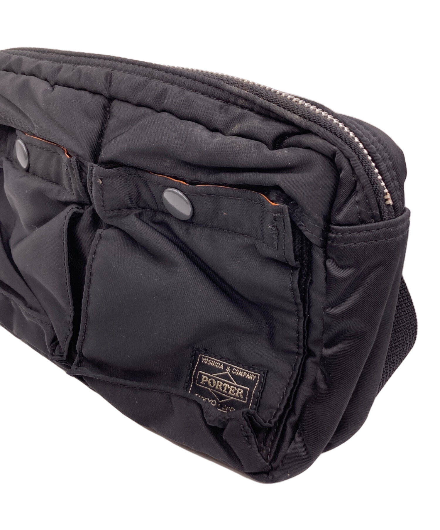 【未使用級】PORTER ポーター タンカー ウエストバック ブラック 中古・古着通販】PORTER (ポーター) タンカー ウエストバッグ ブラック