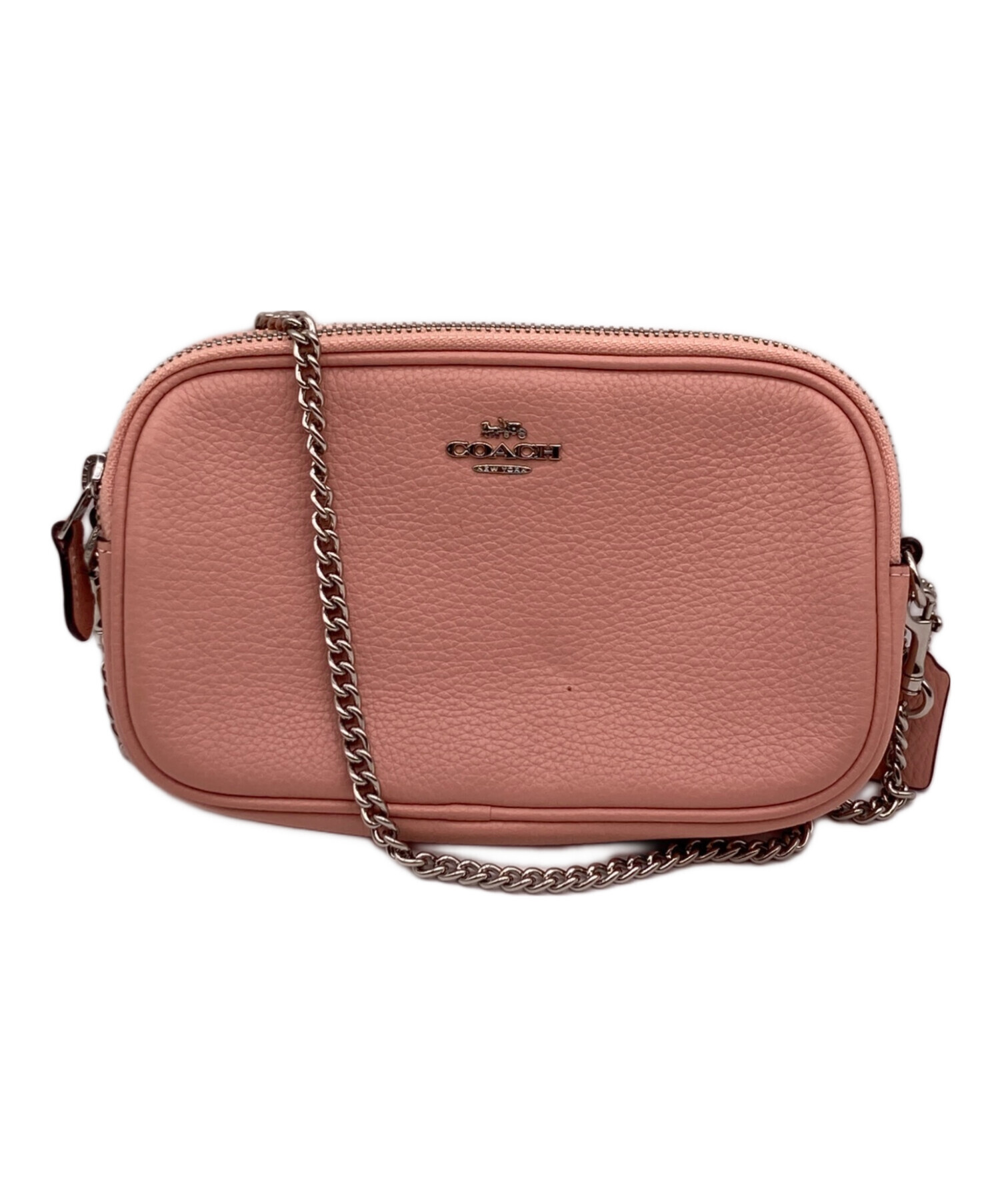 中古・古着通販】COACH (コーチ) チェーンショルダーバッグ ピンク 