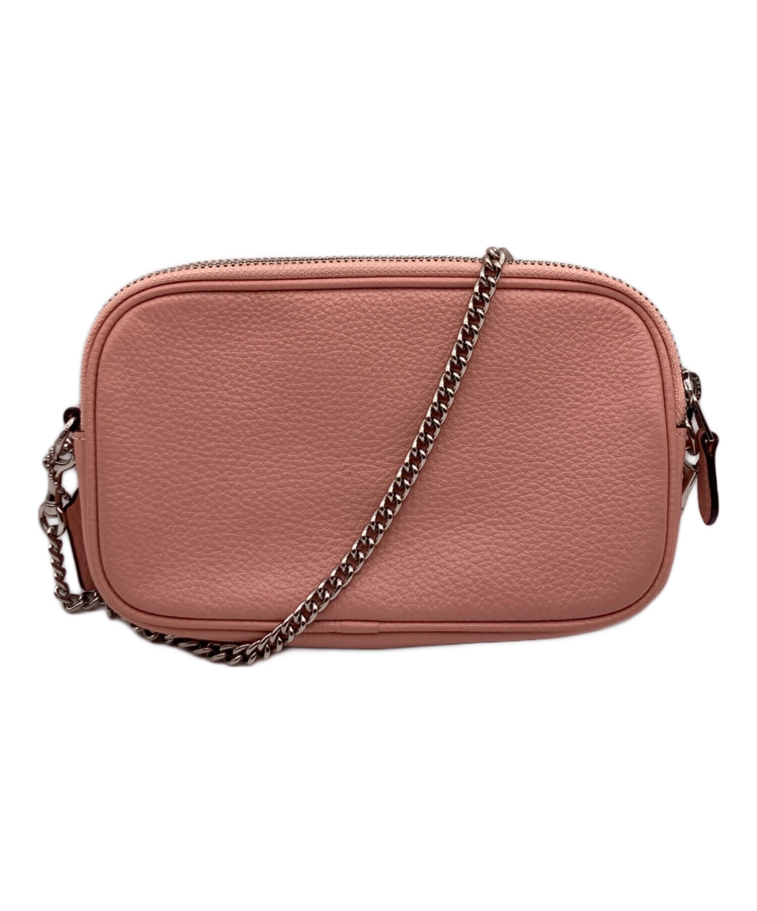 中古・古着通販】COACH (コーチ) チェーンショルダーバッグ ピンク