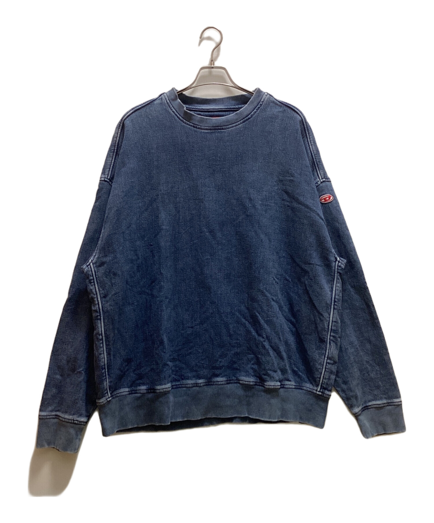 中古・古着通販】DIESEL (ディーゼル) デニム クルーネック スウェット