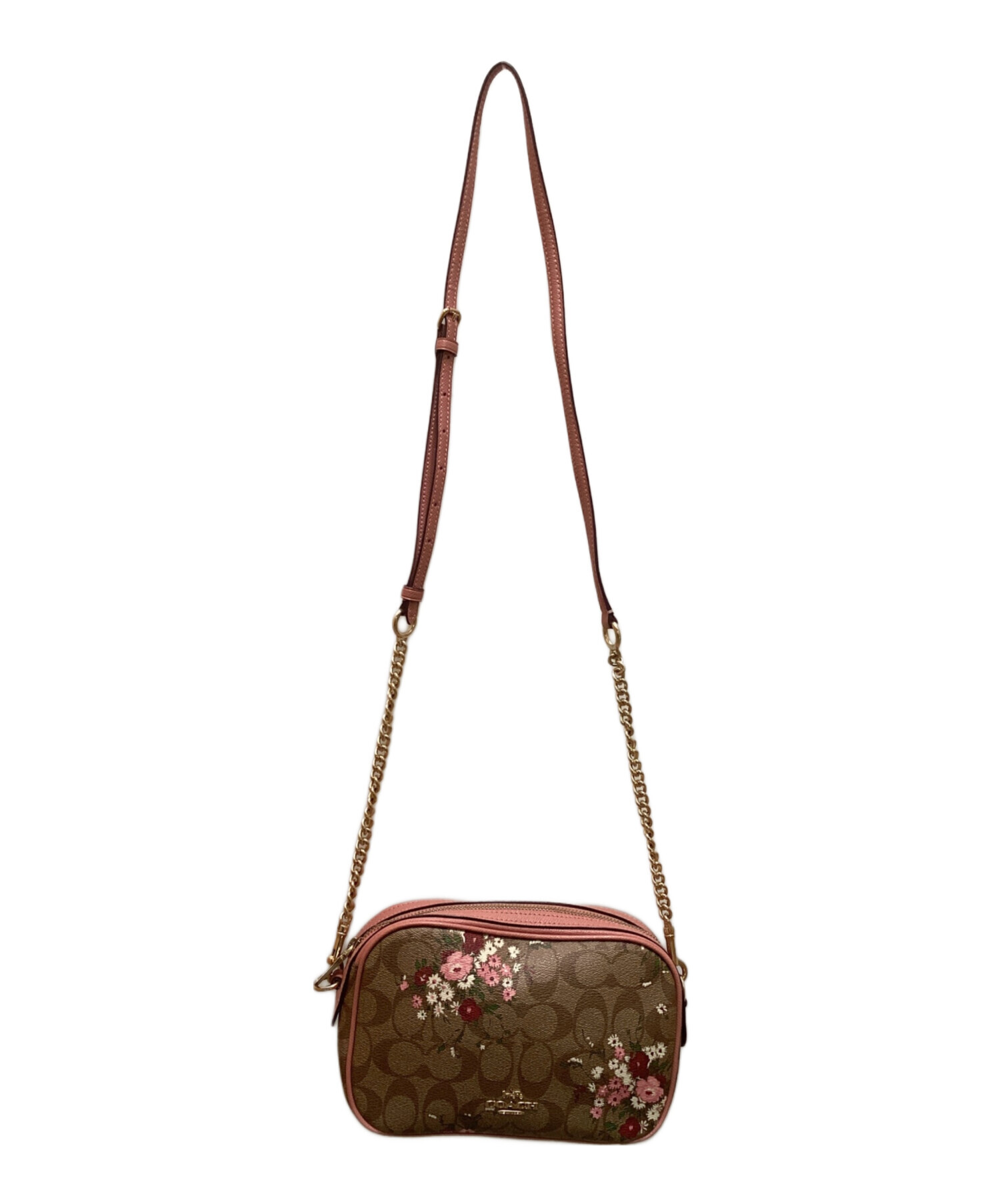 中古・古着通販】COACH (コーチ) シグネチャー 花柄 ショルダーバッグ