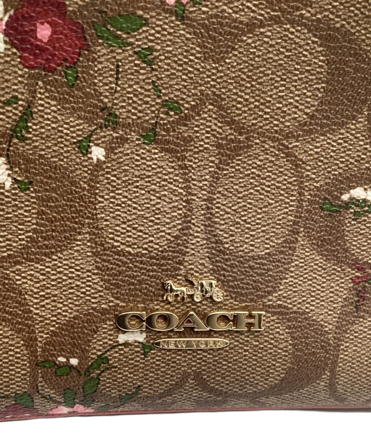 中古・古着通販】COACH (コーチ) シグネチャー 花柄 ショルダーバッグ