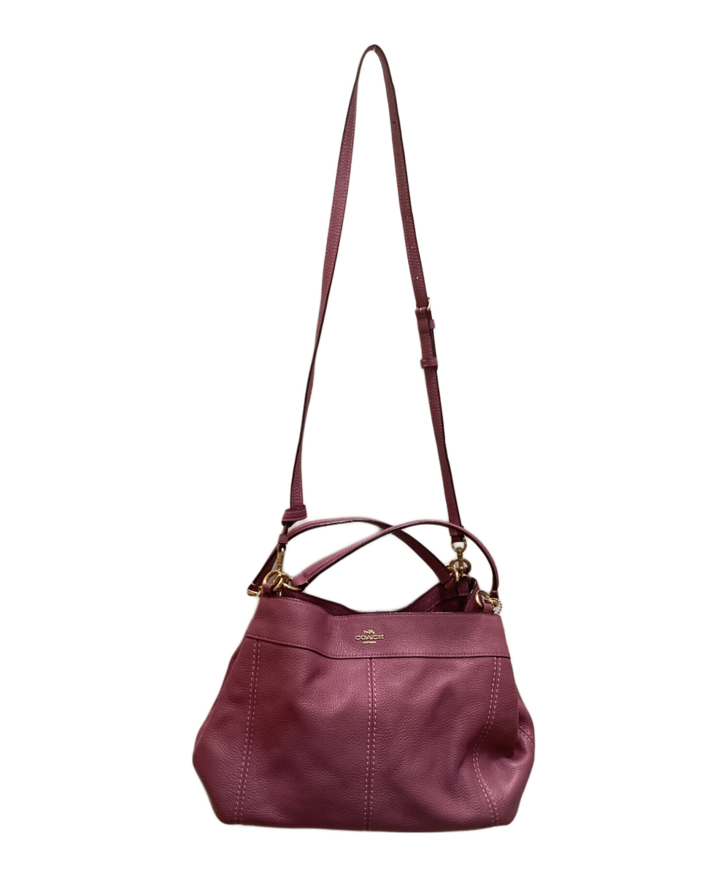 中古・古着通販】COACH (コーチ) 2WAYショルダーバッグ ピンク