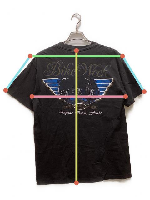 中古・古着通販】ONEITA (オニータ) 90s 両面プリントTシャツ ブラック