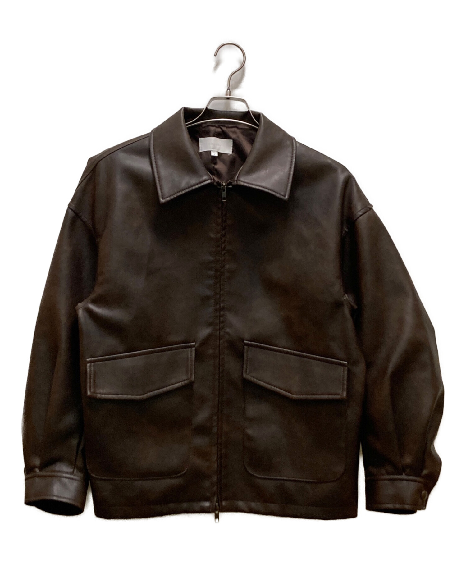 中古・古着通販】moussy (マウジー) FAUX LEATHER OVER ジャケット