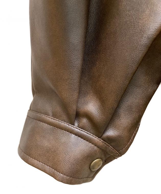 中古・古着通販】moussy (マウジー) FAUX LEATHER OVER ジャケット