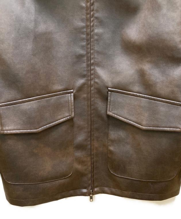 中古・古着通販】moussy (マウジー) FAUX LEATHER OVER ジャケット