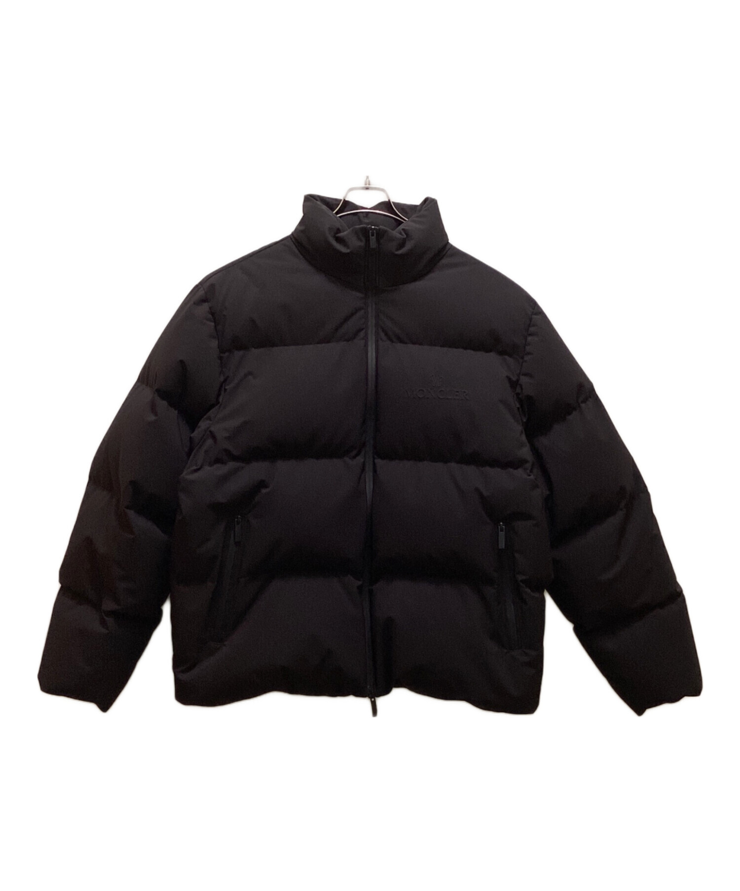 【美品】MONCLER ダウンジャケット ALOUETTE 0 ブラック 中古・古着通販】MONCLER (モンクレール) ミゾネットダウンジャケット