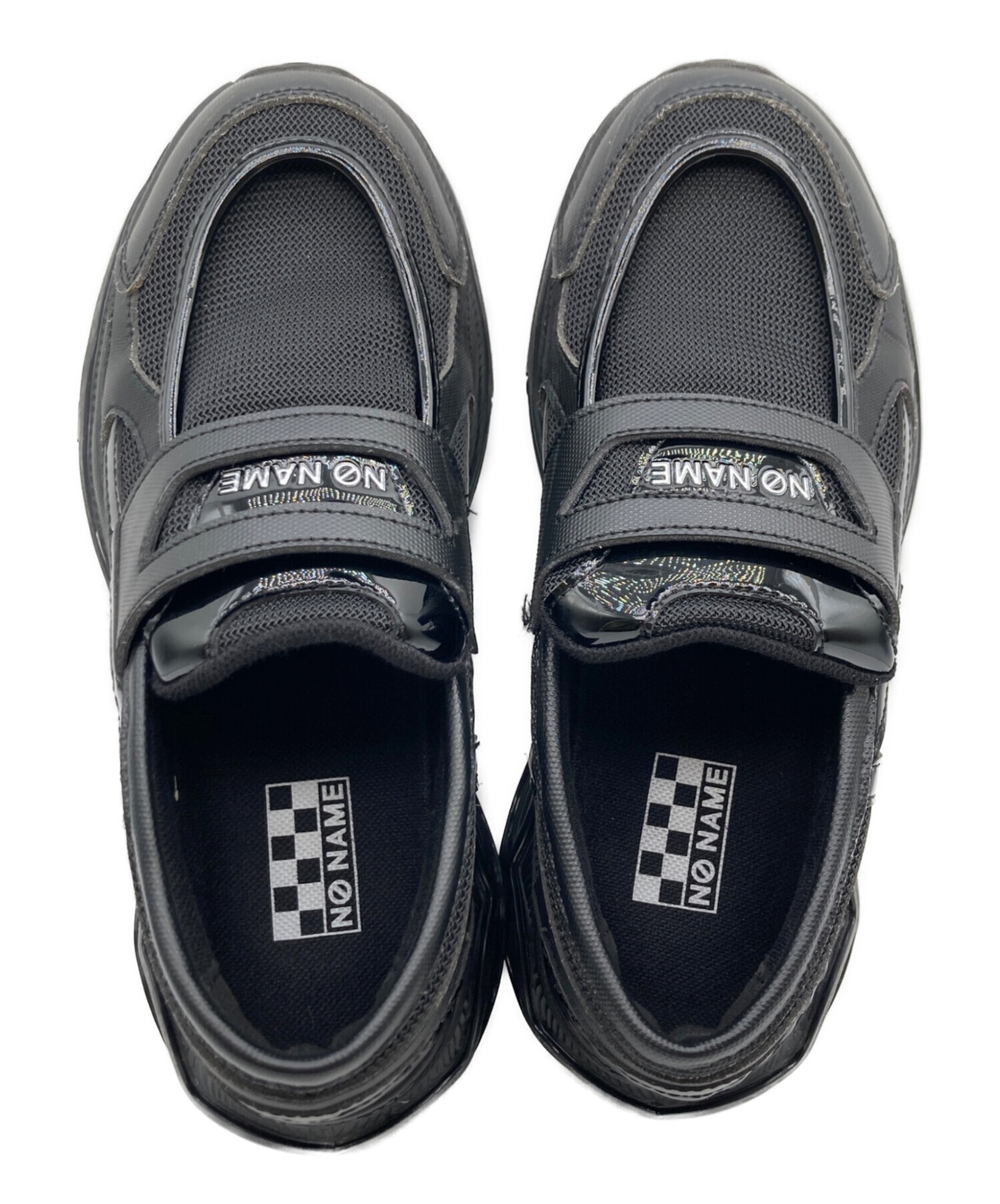 中古・古着通販】No Name (ノーネーム) ローファースニーカー ブラック 