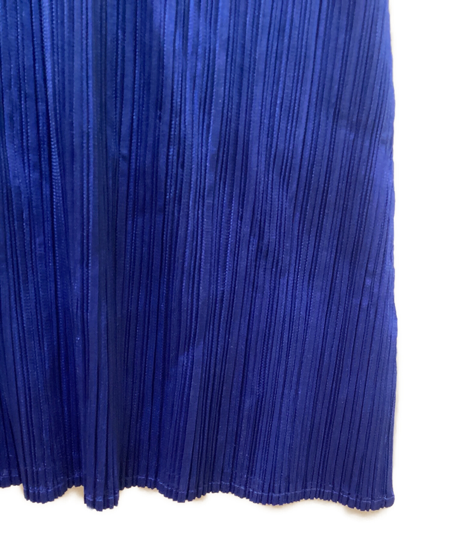 PLEATS PLEASE ロイヤルブルー ノースリーブワンピース サイズ4 中古・古着通販】PLEATS PLEASE (プリーツプリーズ) プリーツ