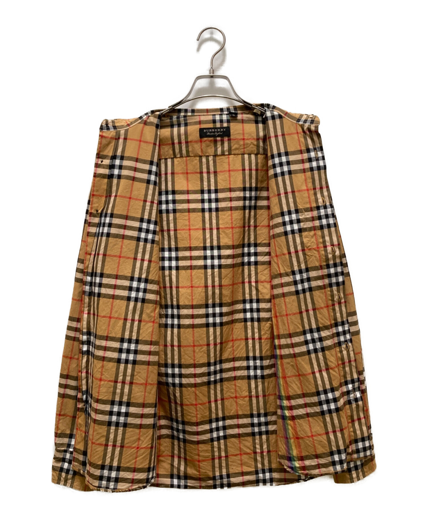 ＸＬ　BURBERRY バーバリー レインボーノバチェックシャツ 長袖 中古・古着通販】BURBERRY (バーバリー) レインボーノバチェックシャツ