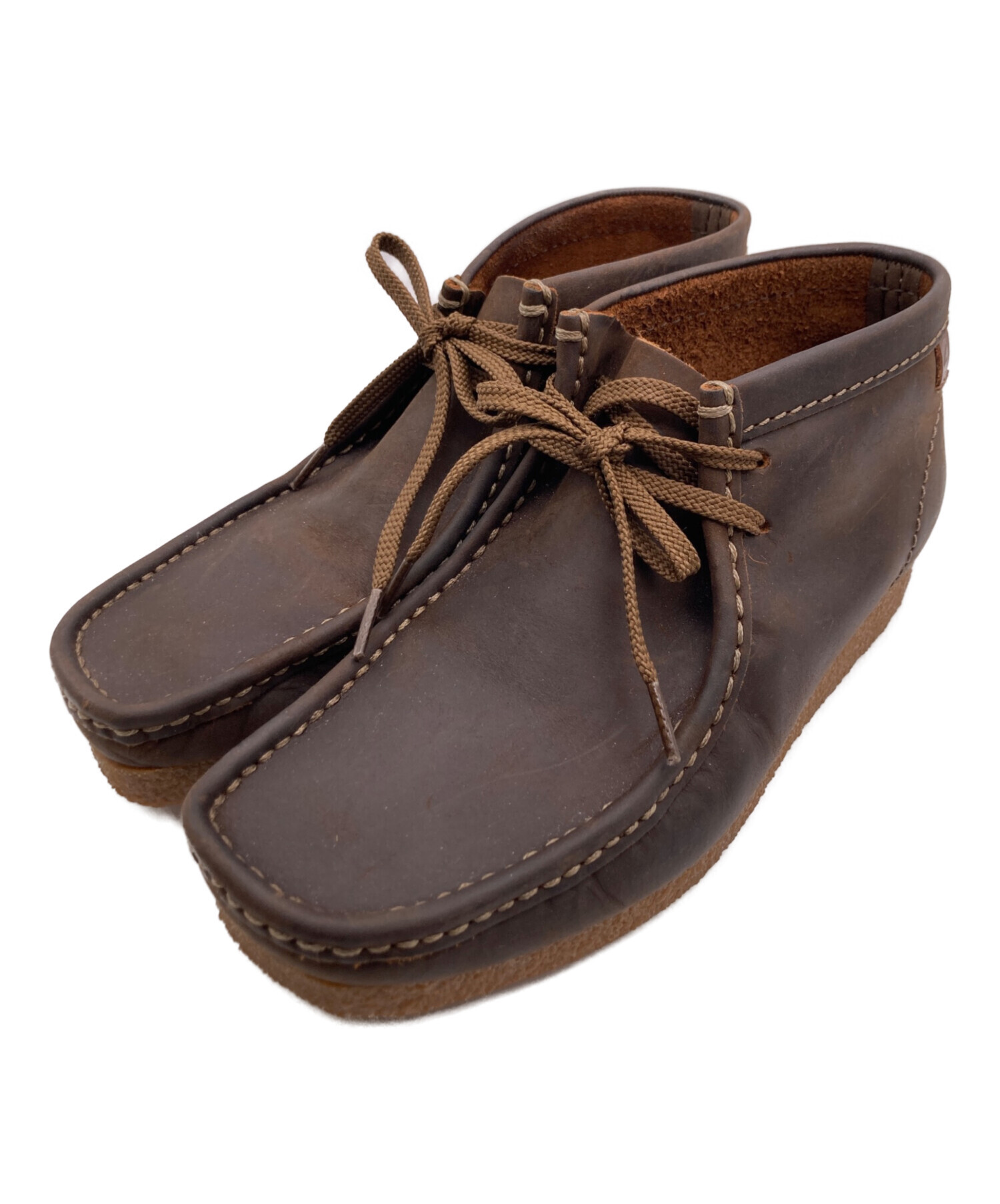 中古・古着通販】CLARKS (クラークス) シェイカー ブーツ ブラウン