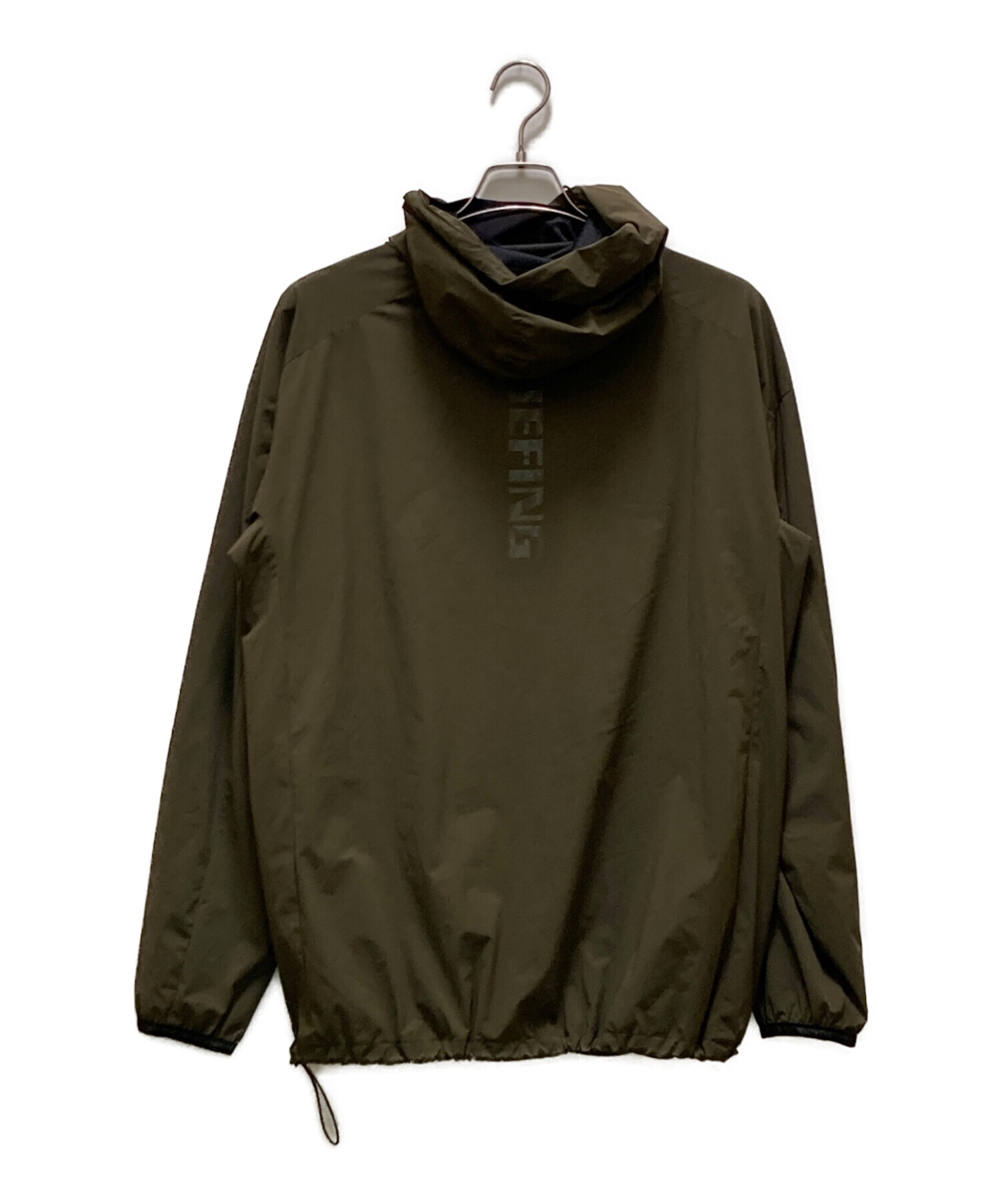 BRIEFING BRG223M19 MS WIND HOODIEブリーフィング 中古・古着通販】BRIEFING (ブリーフィング) ロゴプリントウィンド