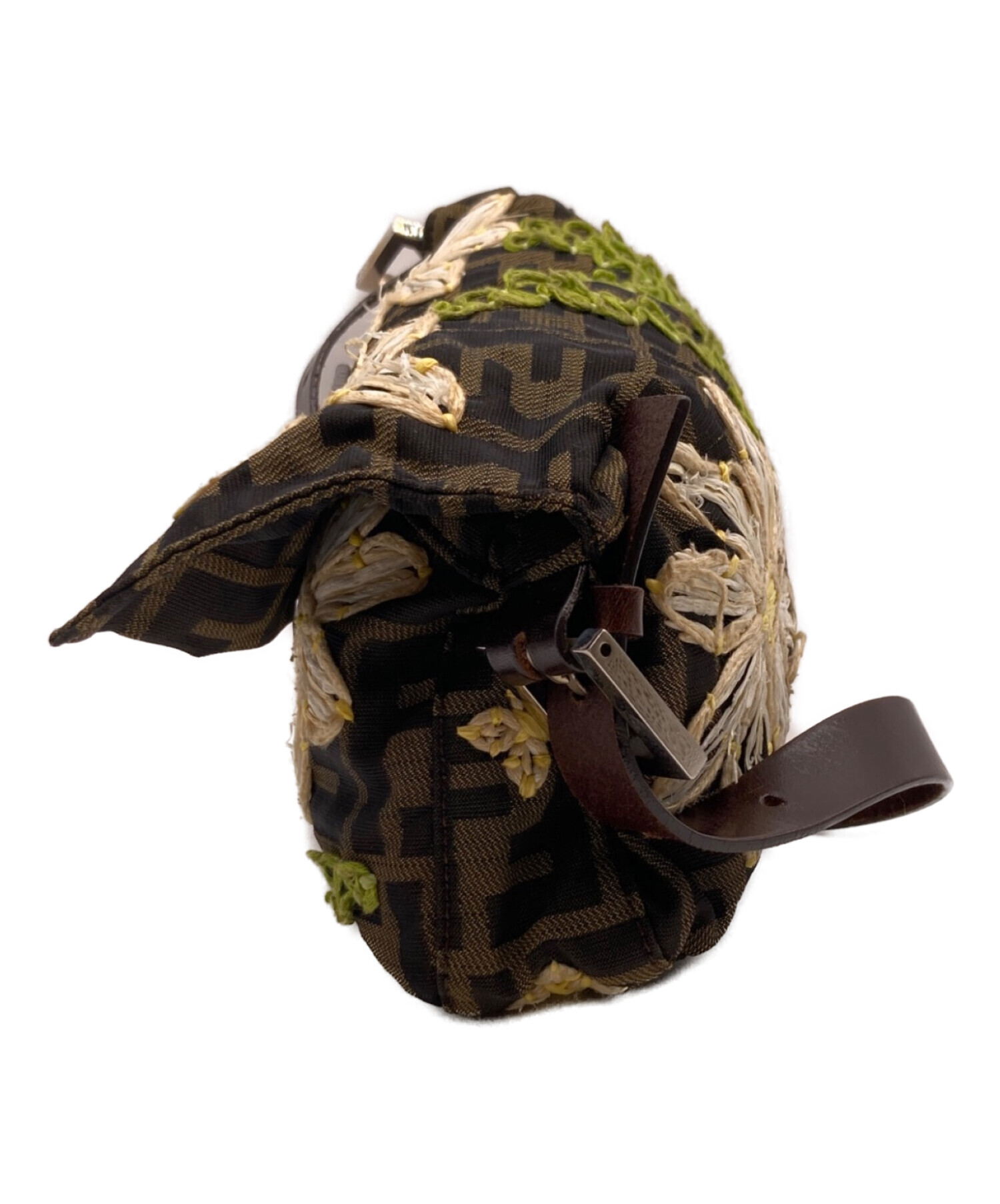 中古・古着通販】FENDI (フェンディ) 花柄刺繍マンマバケットバッグ