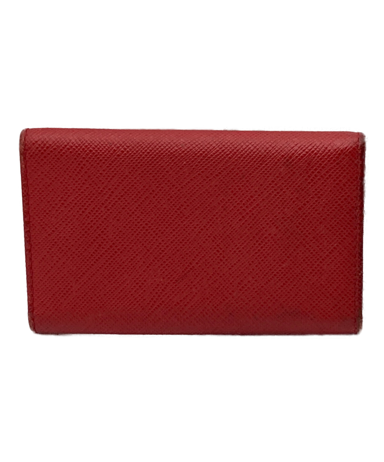 中古・古着通販】PRADA (プラダ) サフィアーノ6連キーケース レッド