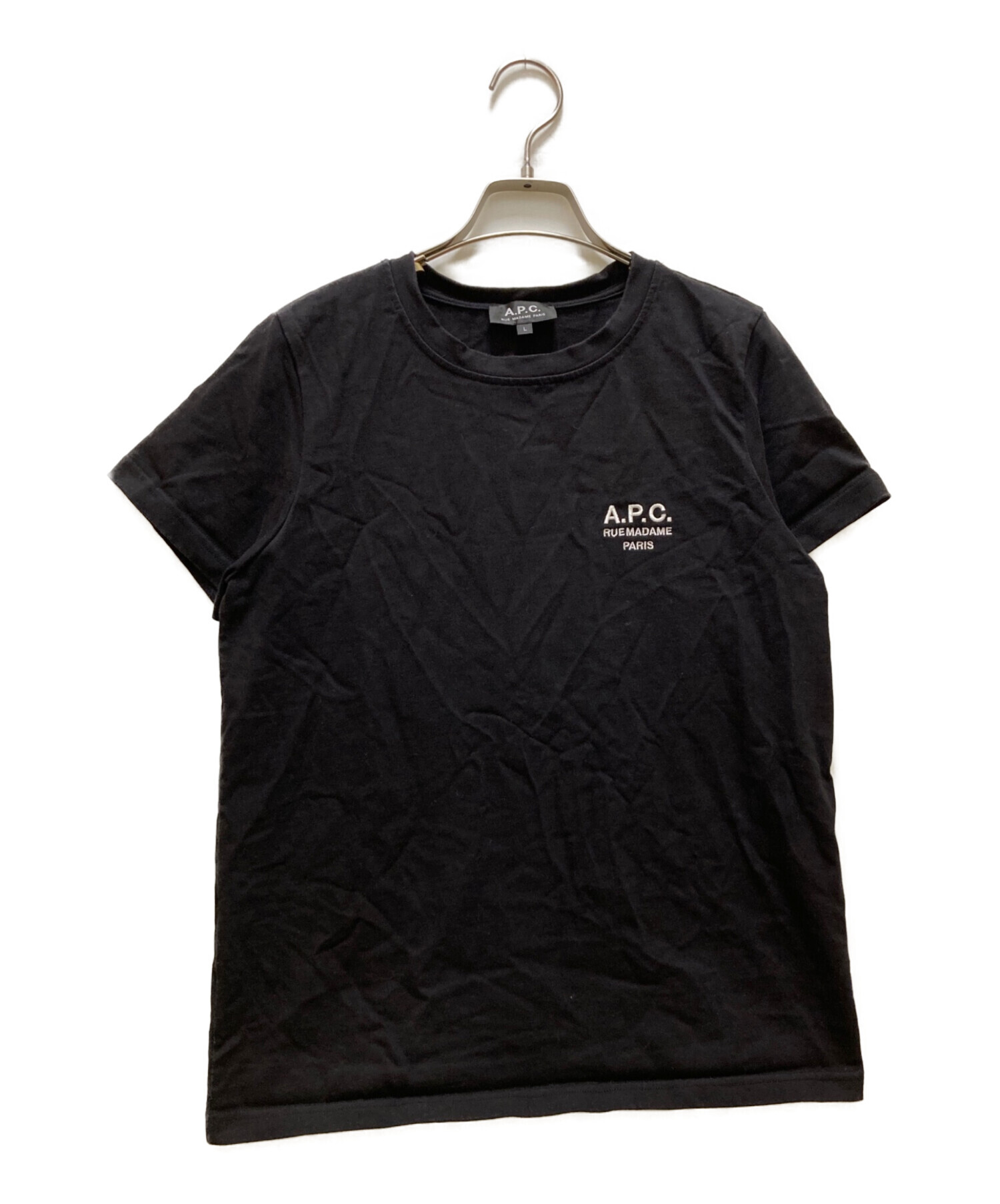 中古・古着通販】A.P.C. (アーペーセー) 半袖カットソー ブラック 